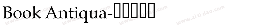 Book Antiqua字体转换